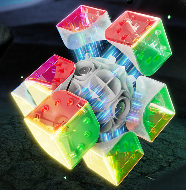 VIN CUBE 2x2x2 Magnetic Cube UV Version